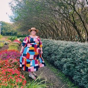 Eloquii Smocked Bodice Dress